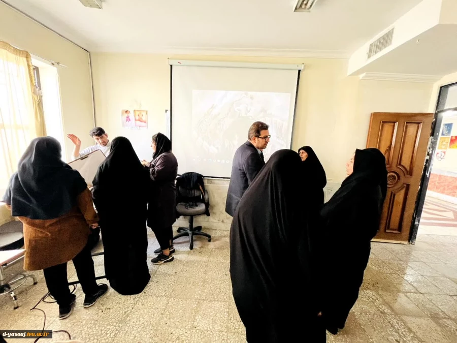 کارگاه یک روزه طراحی پوستر و تصویرسازی دانشجویان گرافیک دانشکده فنی دختران یاسوج با موضوع غزه سه شنبه ۳۰ آبانماه 2