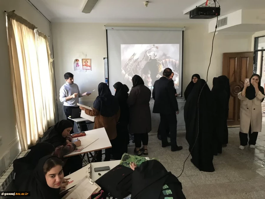 کارگاه یک روزه طراحی پوستر و تصویرسازی دانشجویان گرافیک دانشکده فنی دختران یاسوج با موضوع غزه سه شنبه ۳۰ آبانماه 7