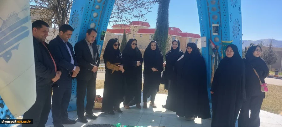 یادمان سالگرد  شهید گمنام در محوطه دانشگاه ملی مهارت دختران یاسوج برگزار شد  3