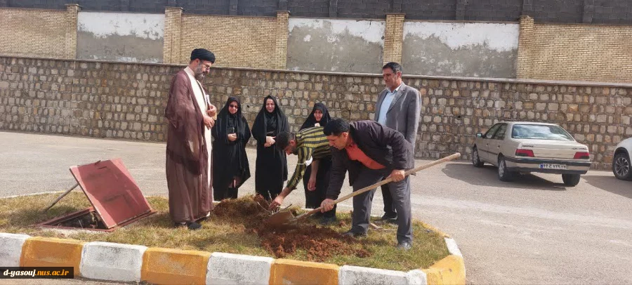 به احترام طبیعت، برای زمین ...هفته درختکاری در دانشگاه ملی مهارت دختران یاسوج انجام گرفت  3
